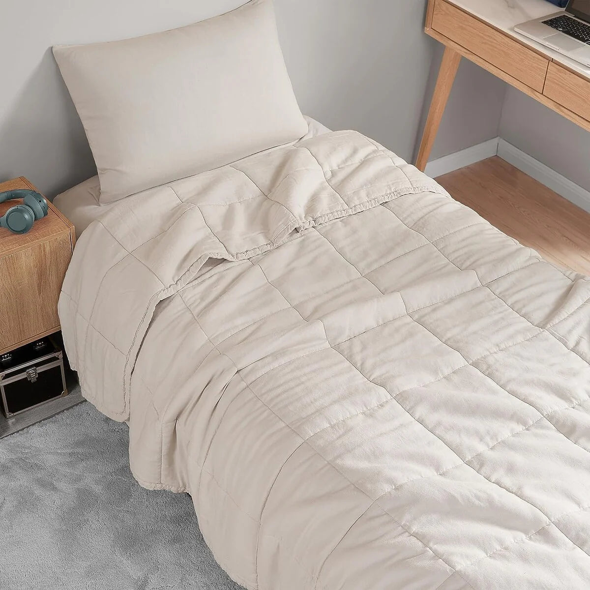Dark Sky Reserve? - Bamboo Linen Comforter - Portugal Made - Creamy Beige