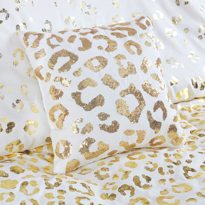 Serena Metallic Animal Printed Comforter Set by Intelligent Design