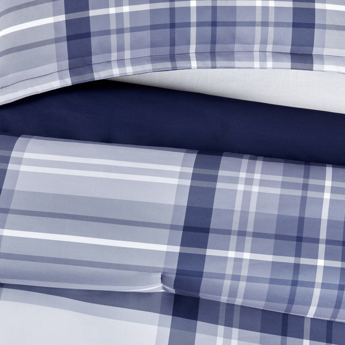 Serta Simply Clean Scott Plaid Antimicrobial Bedding Set with Sheets