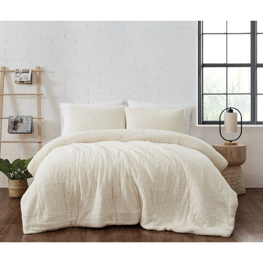 Brooklyn Loom Marshmallow Sherpa Comforter Set