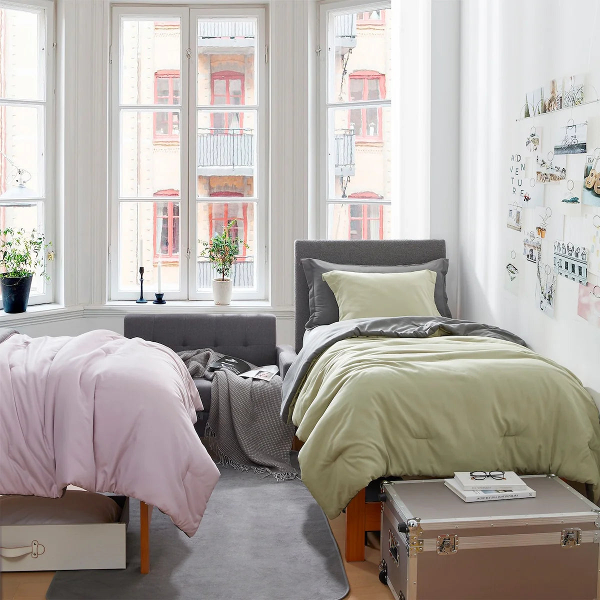 Dorm Haul? - Cozy College Comforter Set - Twin XL Reversible Bedding