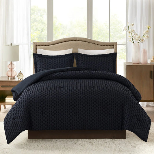 Boho Comforter Set,Tufted Design Bedding Set
