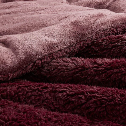 Puts This To Sleep? - Coma Inducer? Oversized Comforter Set - Burgundy