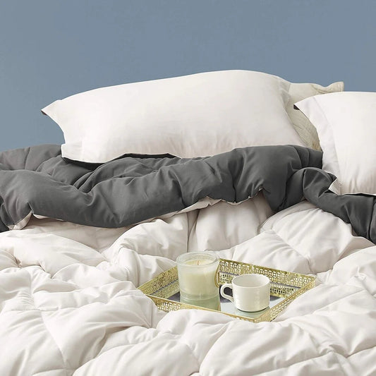 Jet Stream/Pewter Reversible Oversized Comforter
