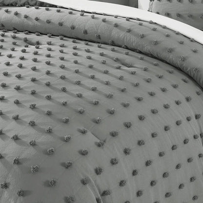 Tufted Design Jacquard Comforter Set