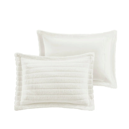 Madison Park Eve Faux Fur Comforter Set