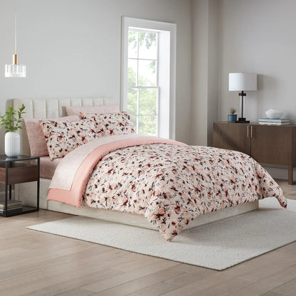 Nine West Nora Floral Printed Texture Bedding Set