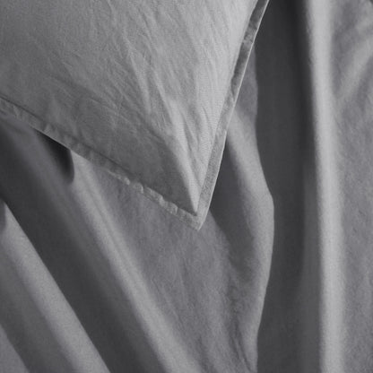 Calvin Klein Washed Percale Cotton Solid Comforter Set