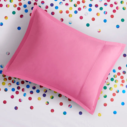Intelligent Design Cora Rainbow Iridescent Metallic Dot Comforter Set