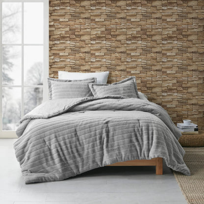 Madison Park Eve Faux Fur Comforter Set