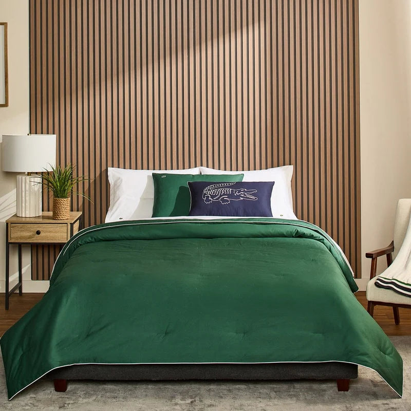 Lacoste Tiebreak 3-Piece Percale Cotton Comforter Set