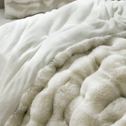 Oh Deer? - Coma Inducer? Oversized Comforter Set - White-Tailed Gray