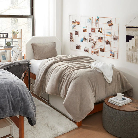 Buttercream Chunky Bunny - Coma Inducer? Oversized Comforter Set - Frosted Caramel Beige
