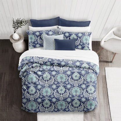 Osha Blue/Aqua Comforter and Pillow Sham(s) Set