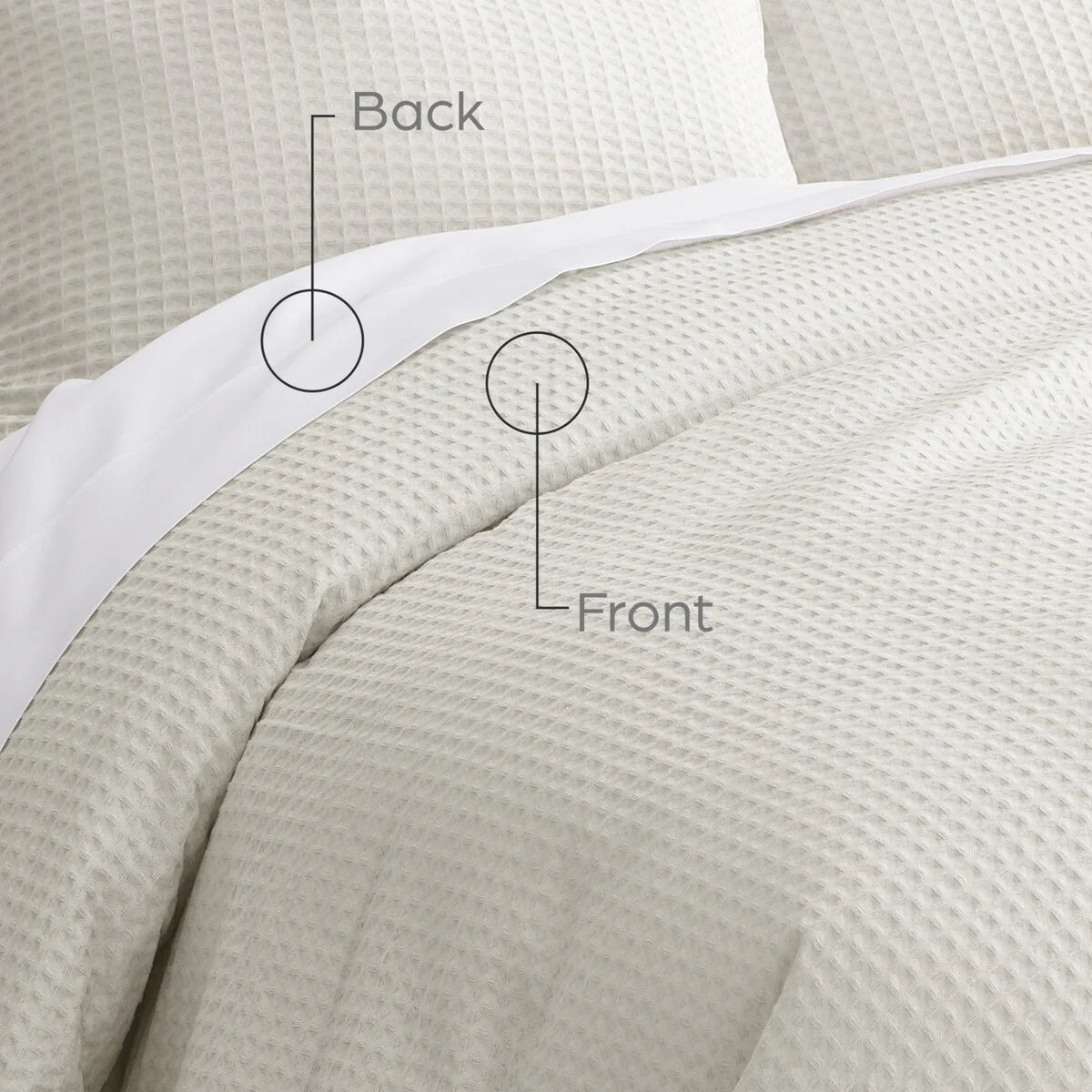 GAIAM? Relax Organic Cotton Waffle 3pc Comforter Set