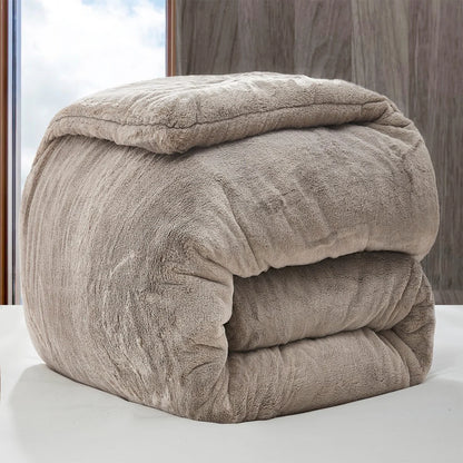 Buttercream Chunky Bunny - Coma Inducer? Oversized Comforter Set - Frosted Caramel Beige