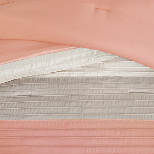 Madison Park Olympia 7-piece Coral Comforter Set