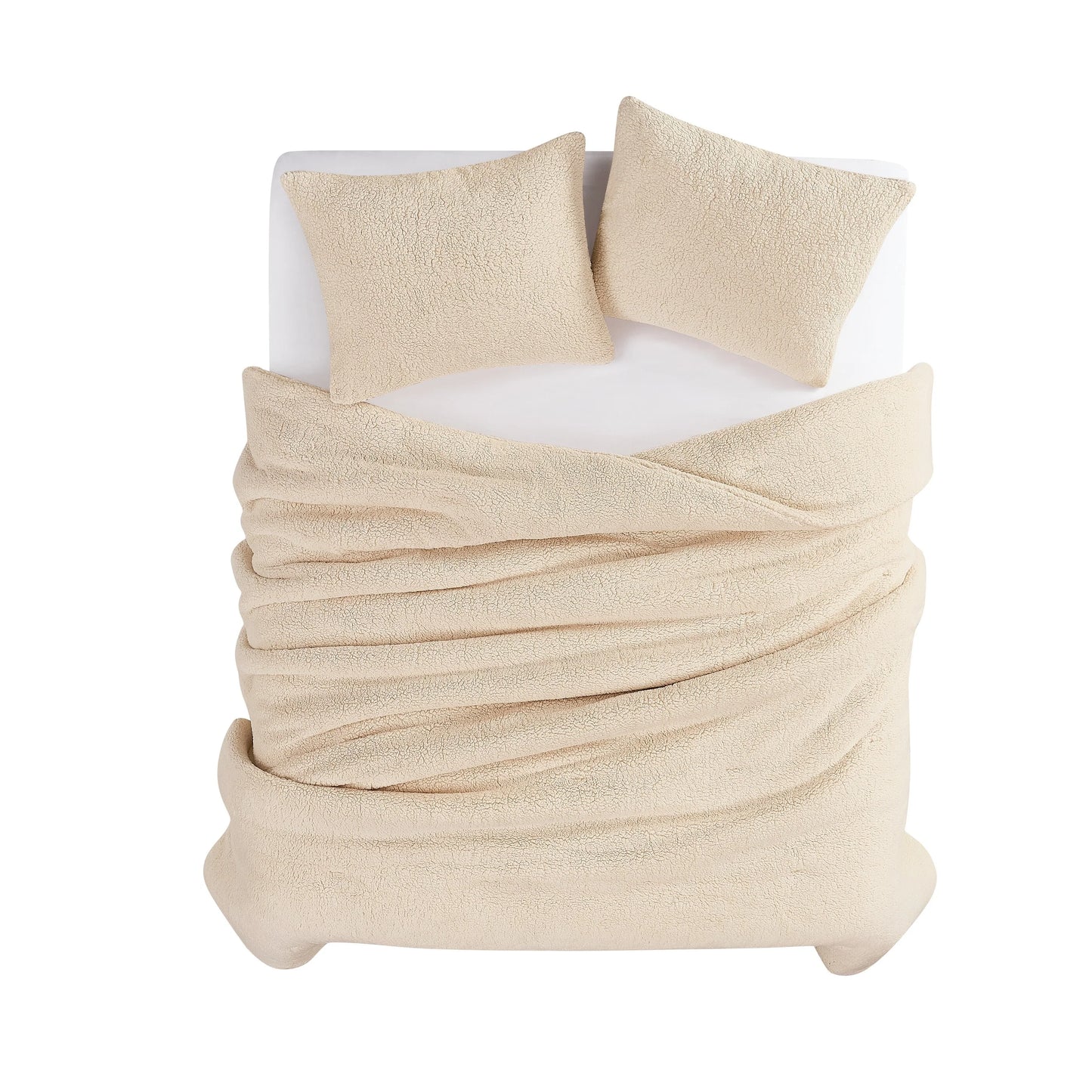 Brooklyn Loom Marshmallow Sherpa Comforter Set