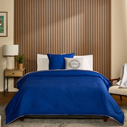 Lacoste Tiebreak 3-Piece Percale Cotton Comforter Set