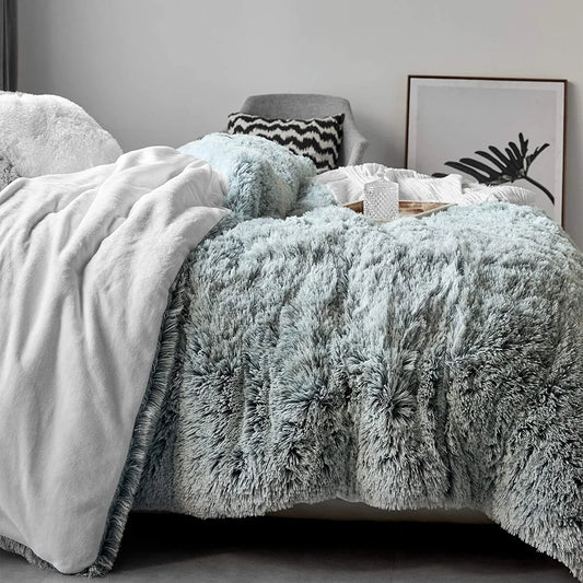 Are You Kidding - Coma Inducer? Oversized Comforter Set - Frosted Navy Gray