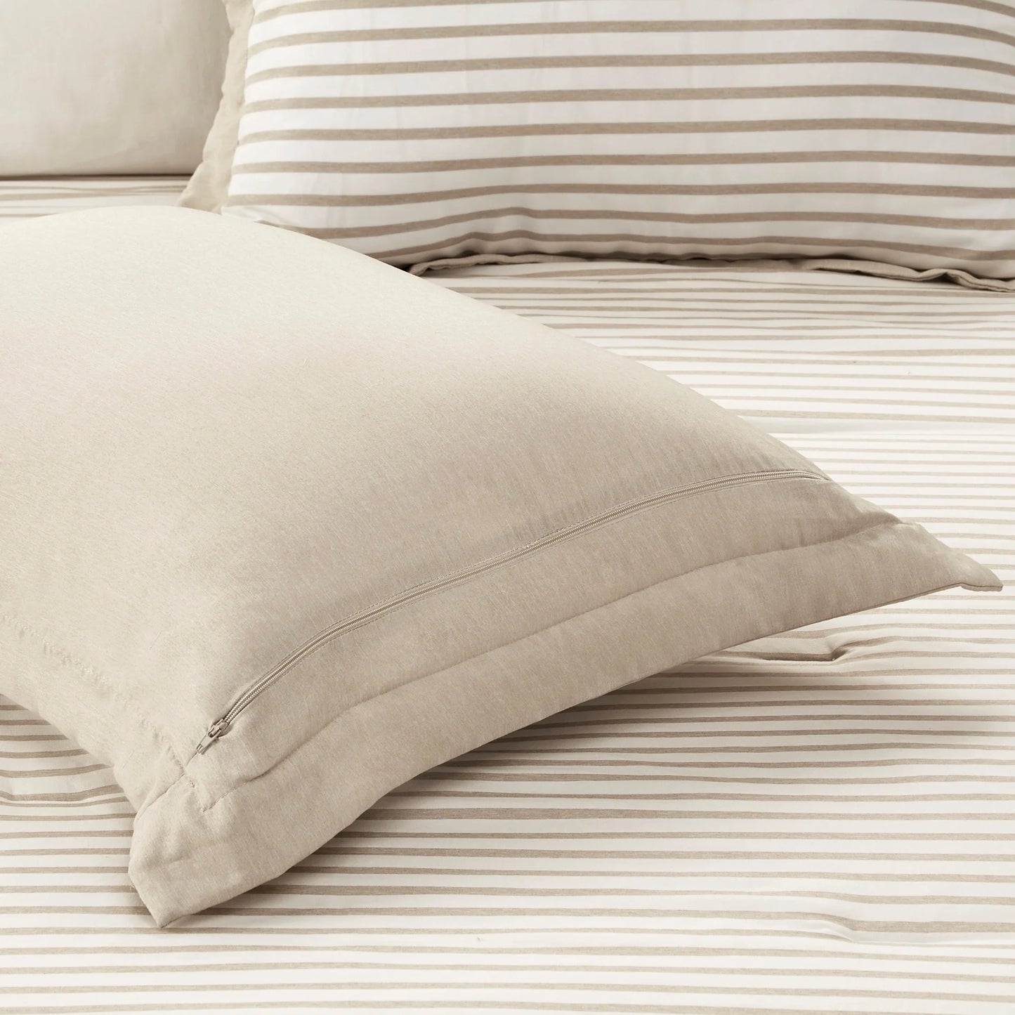 Madison Park Essentials Braydon Reversible Yarn Dyed Stripe Down Alternative Comforter Set