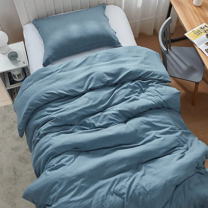 Natural Loft Oversized Comforter Set - Smoke Blue
