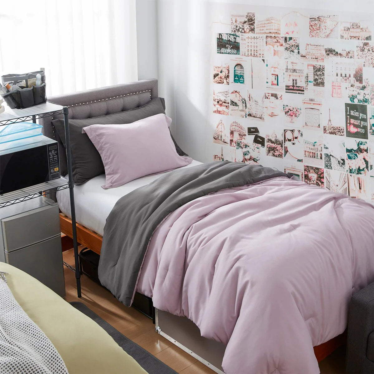 Dorm Haul? - Cozy College Comforter Set - Twin XL Reversible Bedding