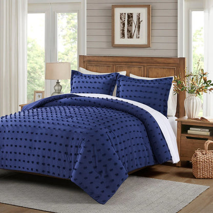 Tufted Design Jacquard Comforter Set