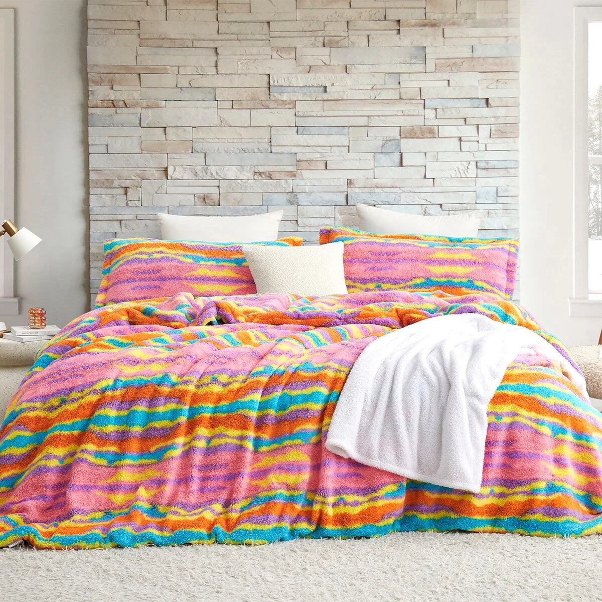 Cozy Rivers - Coma Inducer? Oversized Comforter Set - Sherbet