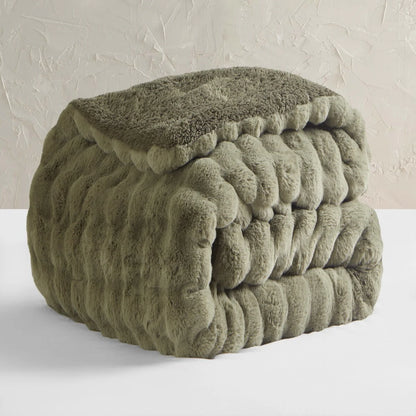 Snowball Chunky Bunny - Coma Inducer? Oversized Comforter Set - Olive Earth