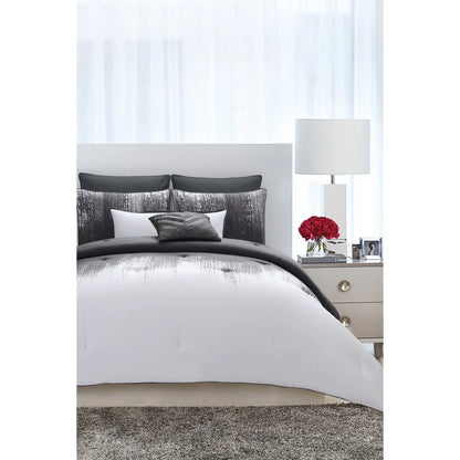 Vince Camuto Lyon Two-tone Brushstroke Comforter Set