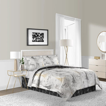 Lanwood Home Paris Sketch 8-Piece Comforter Set