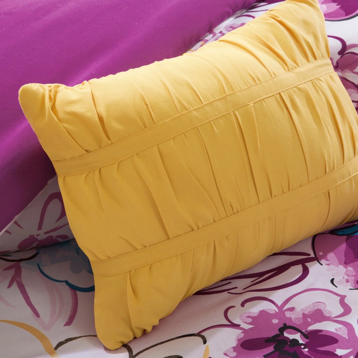 Ashley Floral Microfiber Comforter Set by Intelligent Design