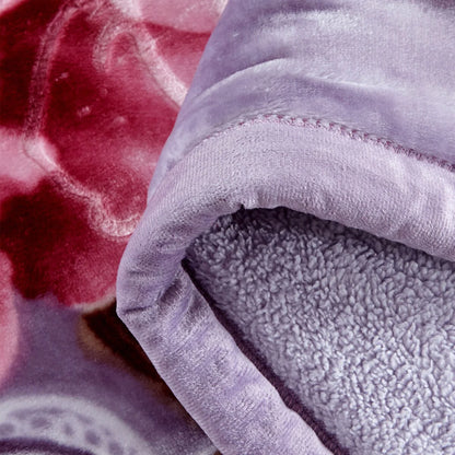 Ultra Plush Printed 3-piece Sherpa Borrego Comforter Set