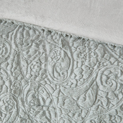 Madison Park Albany Grey Ultra Plush Comforter Set