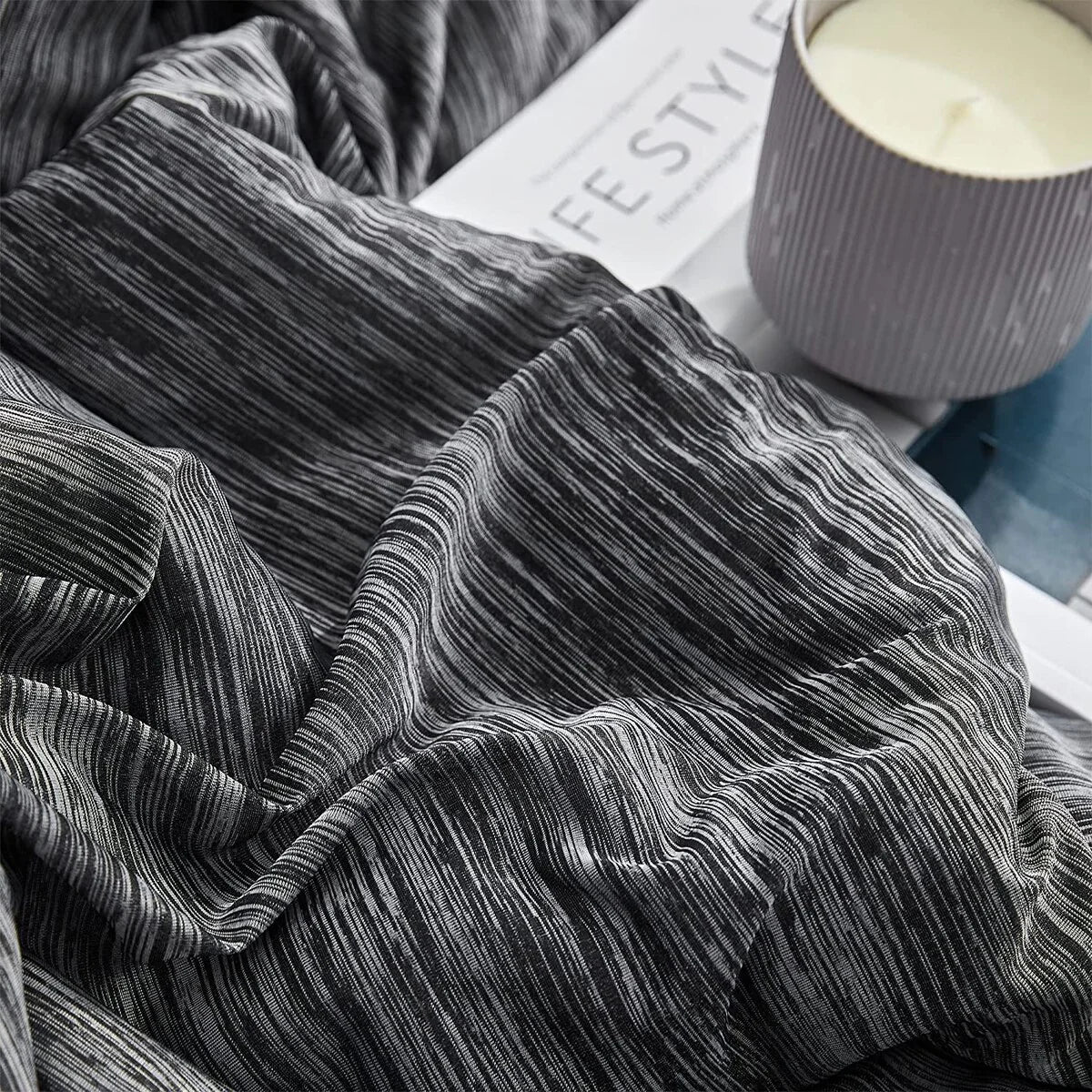 Cool Cool Summer? - Coma Inducer? Oversized Comforter Set - Black