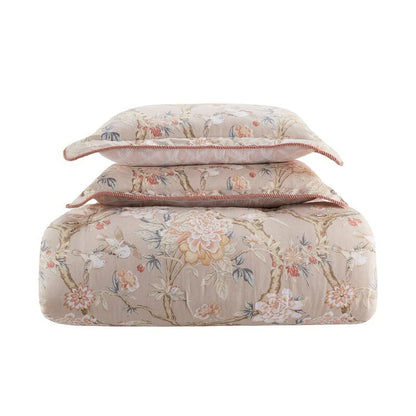 Waverly Mudan 100% Cotton Queen 4pc Comforter Set