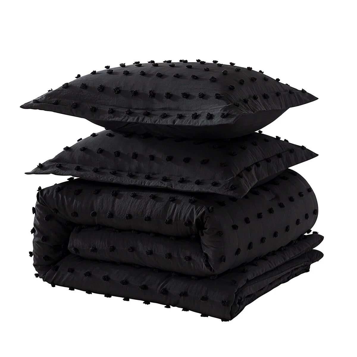Tufted Design Jacquard Comforter Set