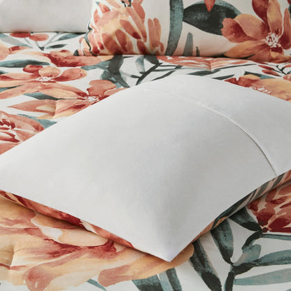 Madison Park Junia 3 Piece Floral Cotton Comforter Set