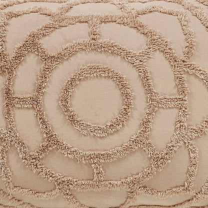 Better Trends Cleo Comforter Set 100% Cotton Tufted Floral Design Soft Plush Chenille Machine Washable Tumble Dry