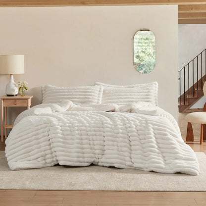 Roll Cakes Chunky Bunny - Coma Inducer? Oversized Comforter Set - Cream