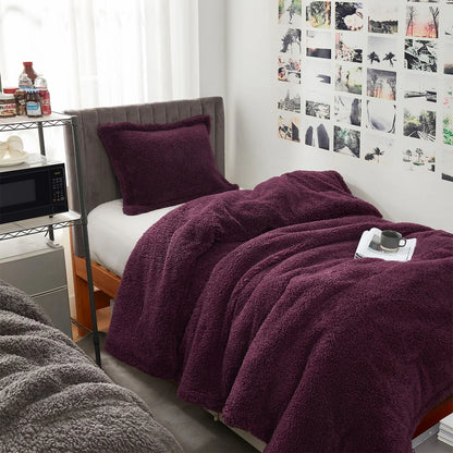 Unfluffin Believable - Coma Inducer? Oversized Comforter Set - Burgundy