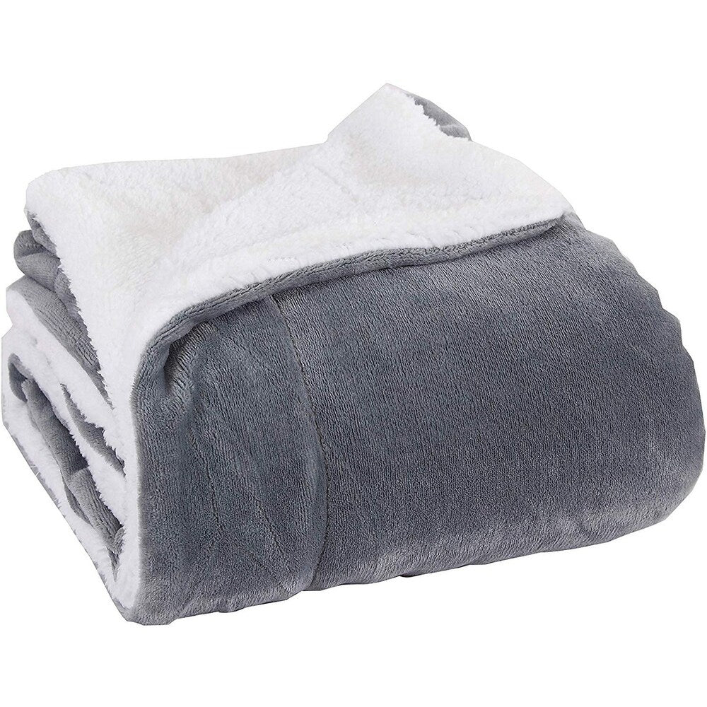 Elegant Comfort Reversible Sherpa Micro-Suede 3-Piece Comforter Set