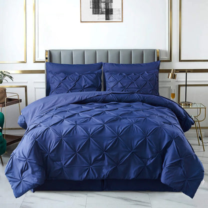 8 Pieces Pintuck Comforter Set