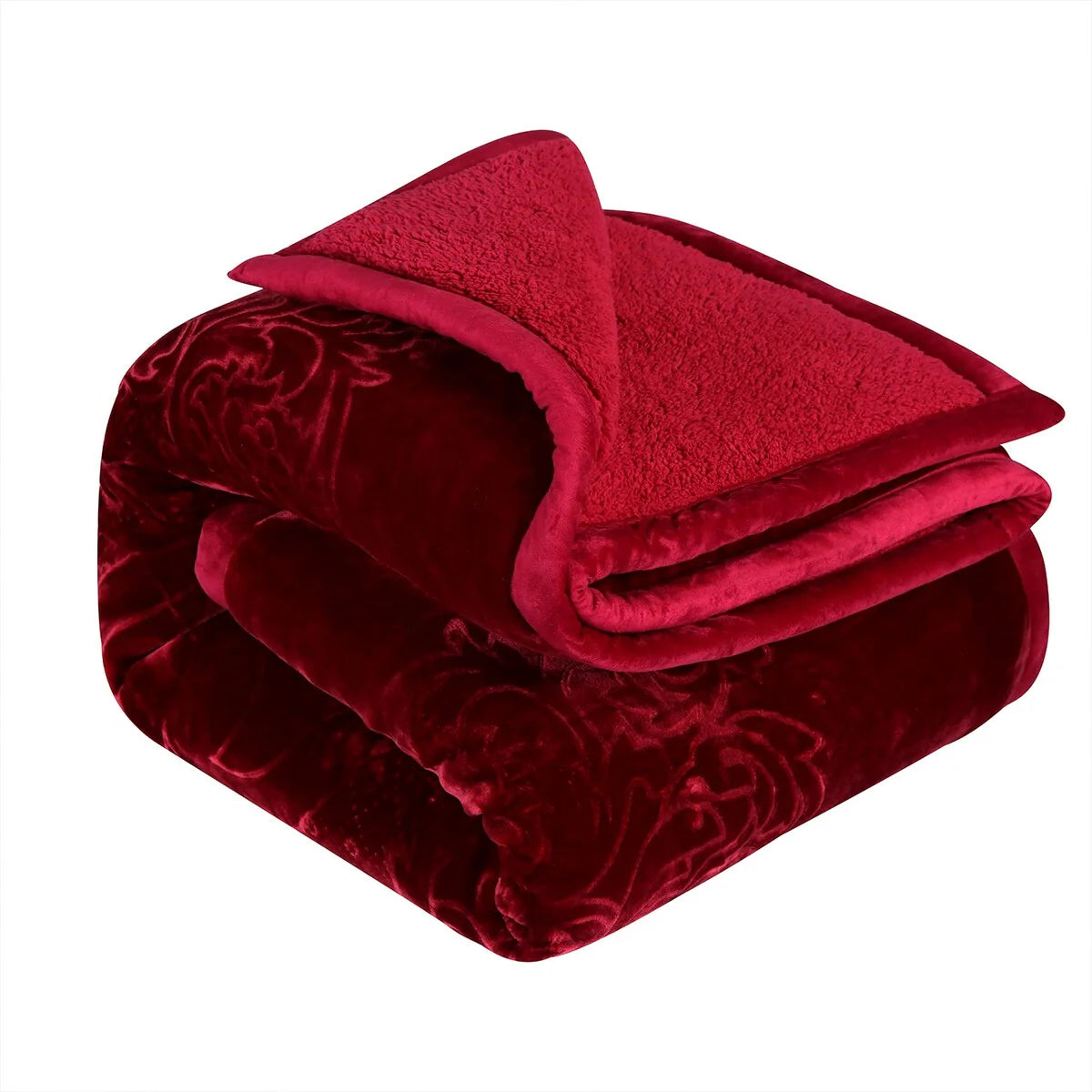 Ultra Plush Printed 3-piece Sherpa Borrego Comforter Set