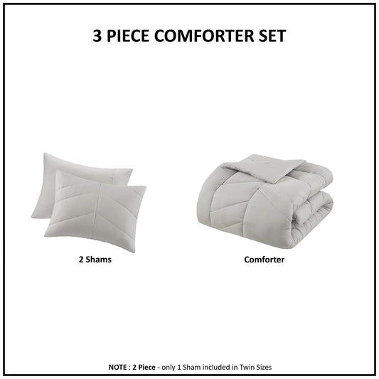 Intelligent Design Alden Quilted Chevron Comforter Set