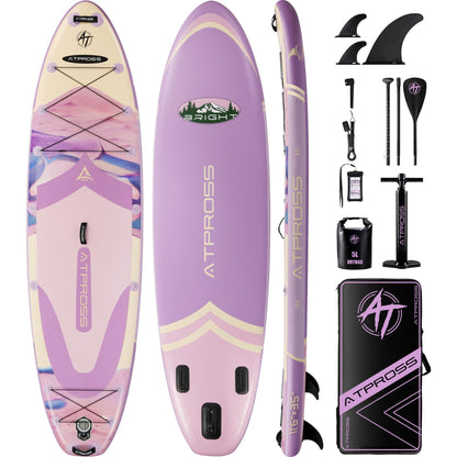 11'6"x35" Inflatable Stand Up Paddle Board 450LBS Weight Capacity Extra Wide Non-Slip Stable Deck Adult SUP,Premium Accessories Kit & Backpackfor Yoga, Fishing, Surf