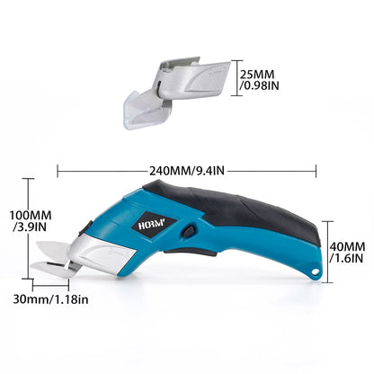 3.6V Multifunctional Electric Scissors Fabric Cutting Machine Leather Scissors With Tungsten Steel Blades USB Rechargeable Tool